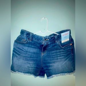 NWT girls XL 14/16 Cat & Jack denim cutoff shorts